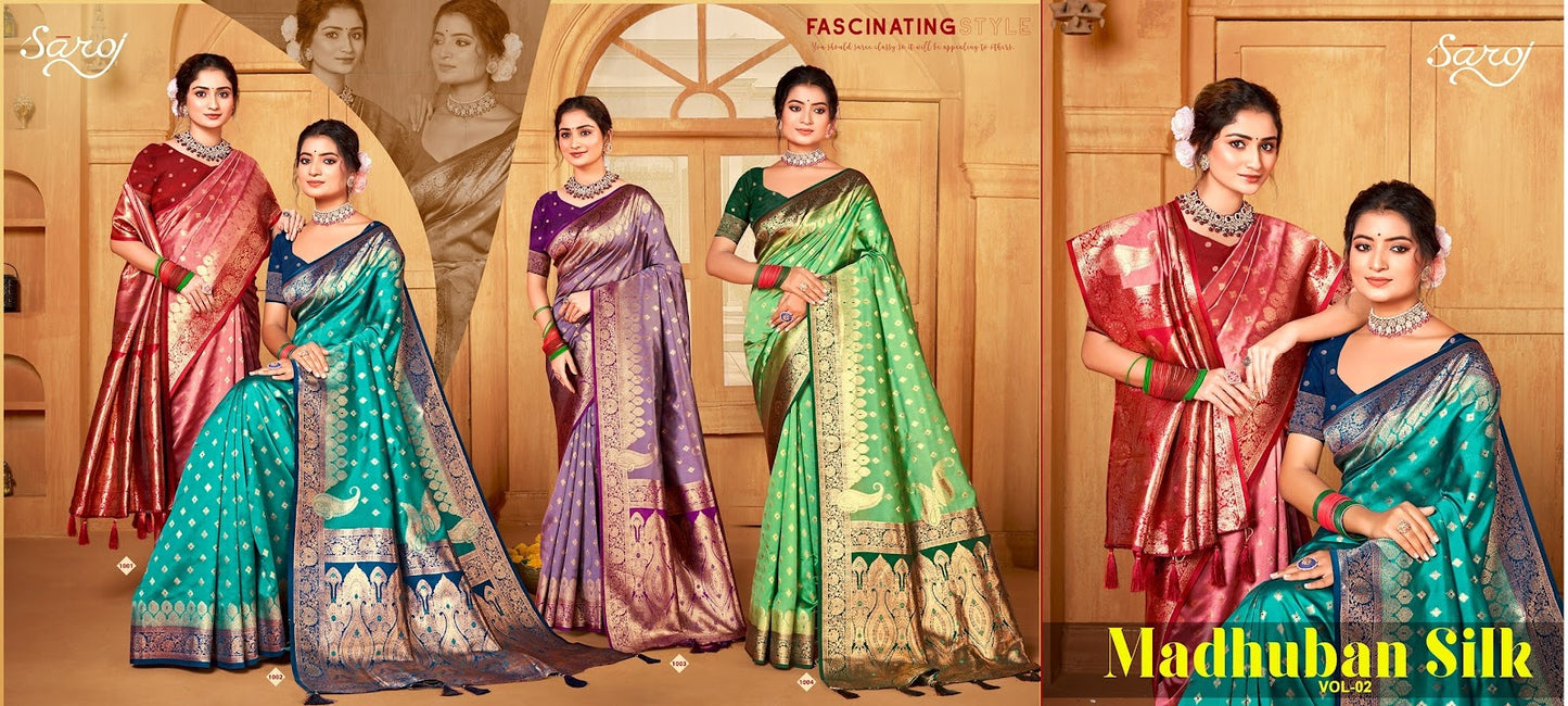 Madhuban Silk Saroj Sarees Supplier Gujarat