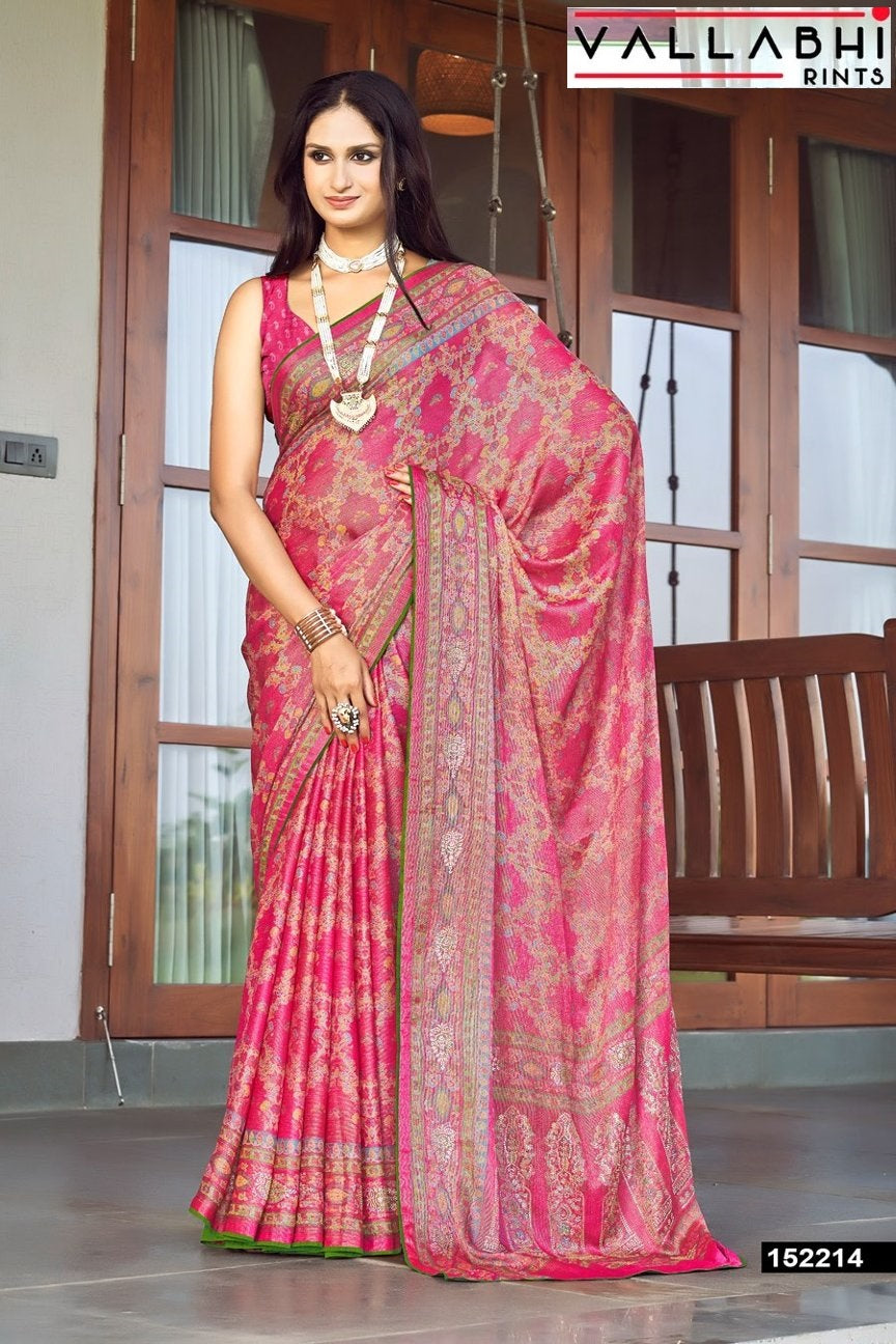 Madhula Vol 2 Vallabhi Prints Chiffon Sarees Wholesale Price