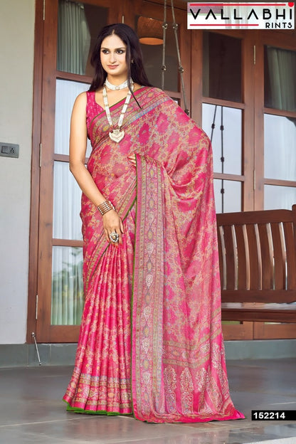 Madhula Vol 2 Vallabhi Prints Chiffon Sarees Wholesale Price