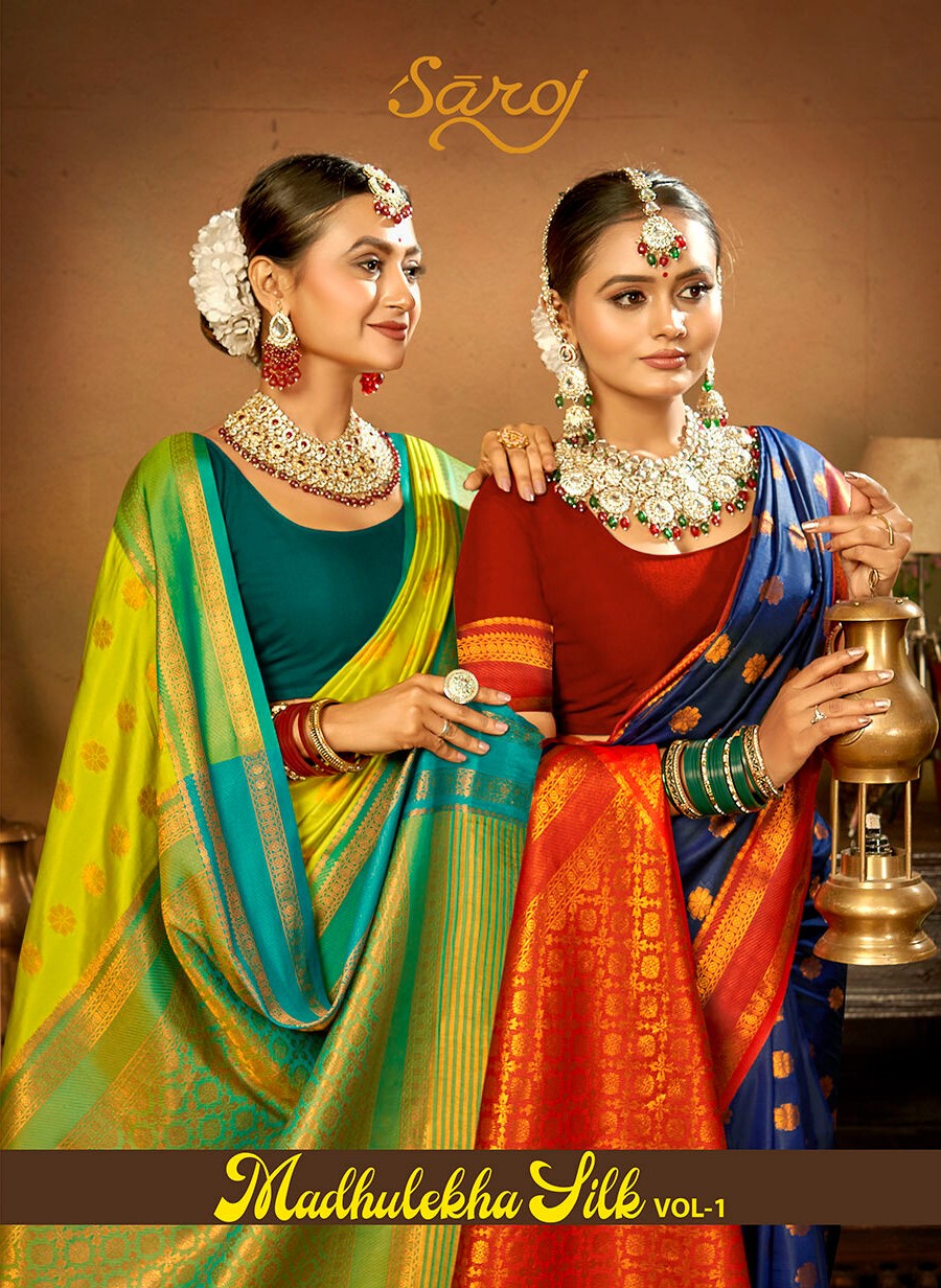 Madhulekha Silk Vol 1 Saroj Sarees Manufacturer Gujarat