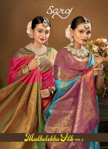 Madhulekha Silk Vol 3 Saroj Sarees Wholesaler India