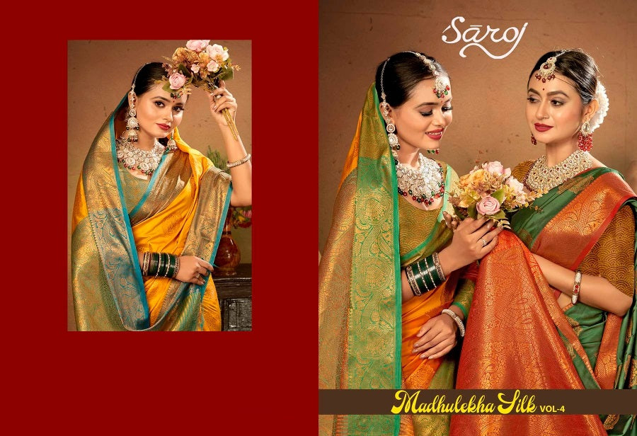 Madhulekha Silk Vol 4 Saroj Sarees Supplier India