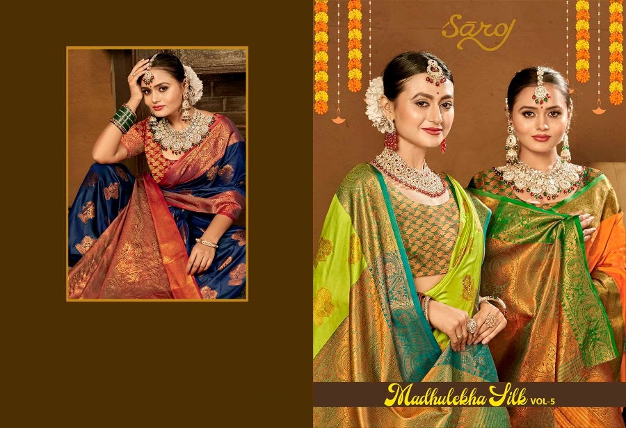 Madhulekha Silk Vol 5 Saroj Sarees Wholesale Price