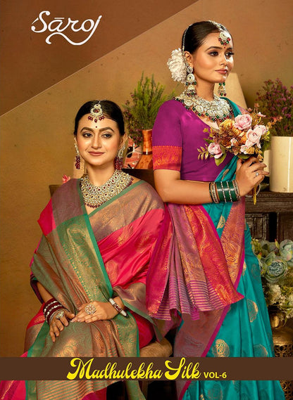 Madhulekha Silk Vol 6 Saroj Sarees Manufacturer India
