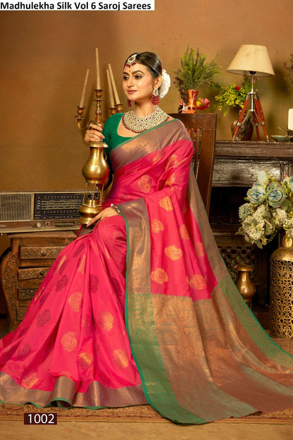 Madhulekha Silk Vol 6 Saroj Sarees Manufacturer India