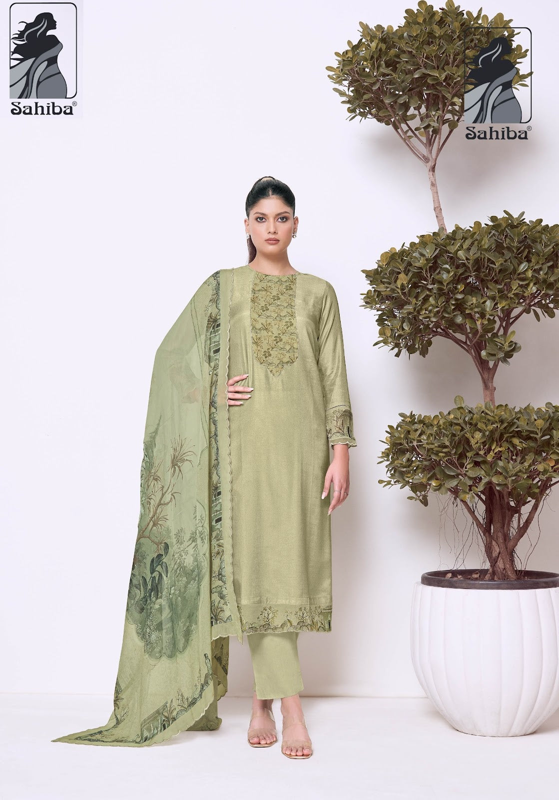 Madhulika Sahiba Bemberg Silk Pant Style Suits Wholesale Price