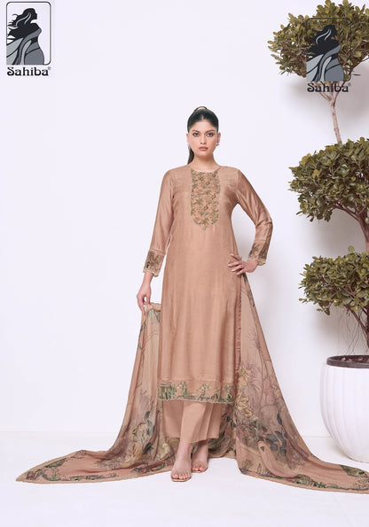 Madhulika Sahiba Bemberg Silk Pant Style Suits Wholesale Price