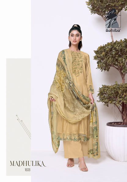 Madhulika Sahiba Bemberg Silk Pant Style Suits Wholesale Price