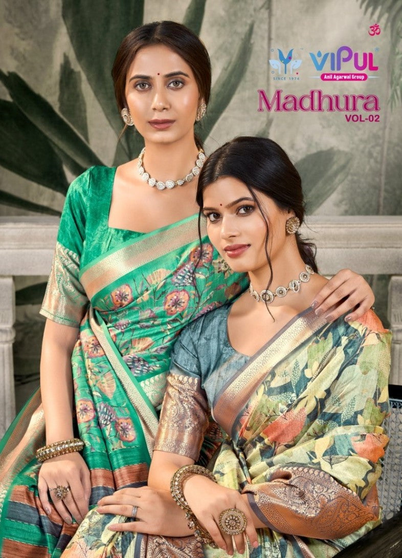 Madhura Vol 2 Vipul Silk Sarees Wholesale Rate