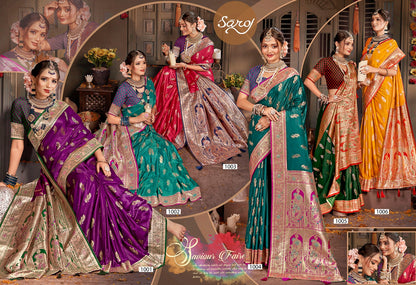 Madhuram Satin Saroski Vol 1 Saroj Silk Sarees Supplier