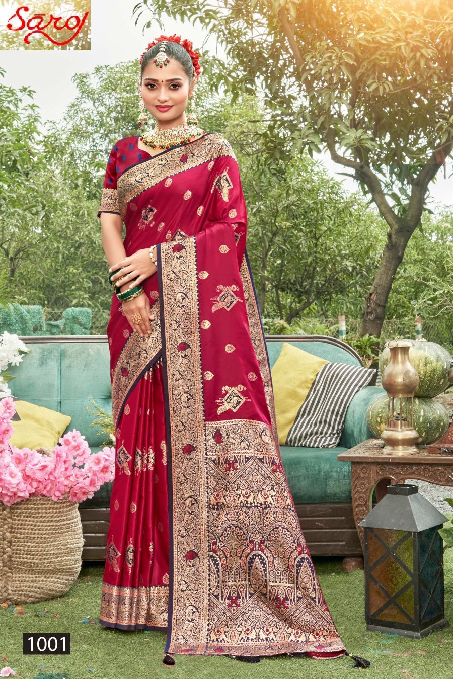 Madhuram Satin Saroski Vol 2 Saroj Silk Sarees Manufacturer