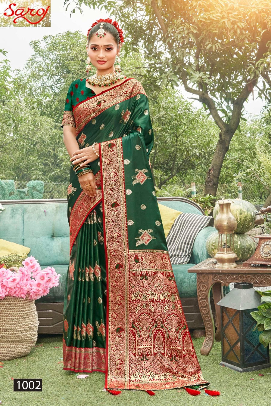 Madhuram Satin Saroski Vol 2 Saroj Silk Sarees Manufacturer