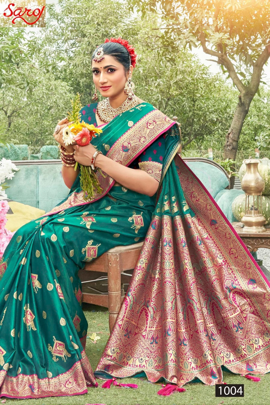 Madhuram Satin Saroski Vol 2 Saroj Silk Sarees Manufacturer