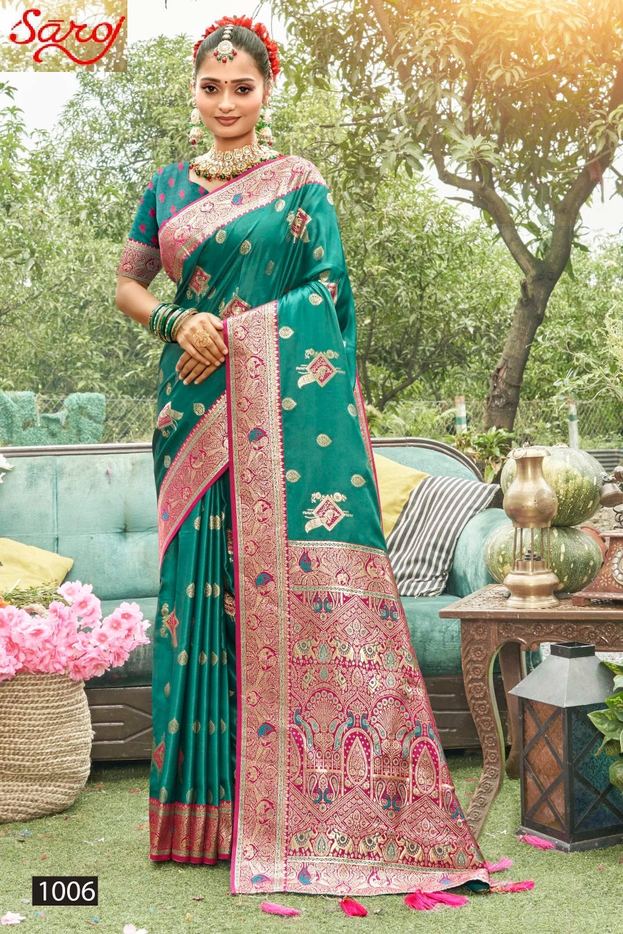 Madhuram Satin Saroski Vol 2 Saroj Silk Sarees Manufacturer