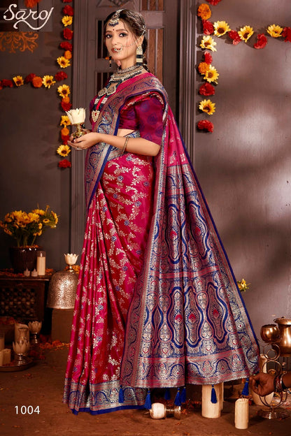 Madhuram Satin Saroski Vol 3 Saroj Silk Sarees Wholesale