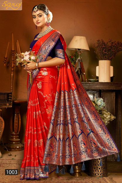 Madhuram Satin Saroski Vol 4 Saroj Silk Sarees Wholesaler Gujarat