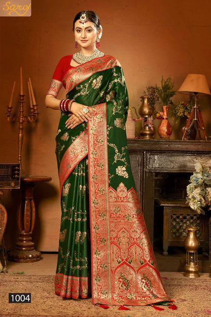 Madhuram Satin Saroski Vol 4 Saroj Silk Sarees Wholesaler Gujarat