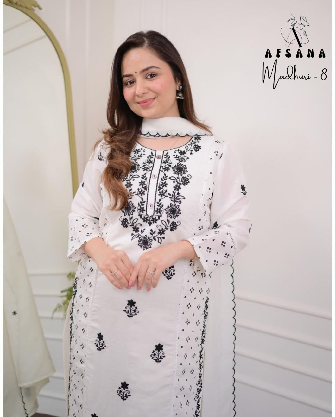 Madhuri 8 Afsana Cotton Afghani Readymade Suit Exporter India
