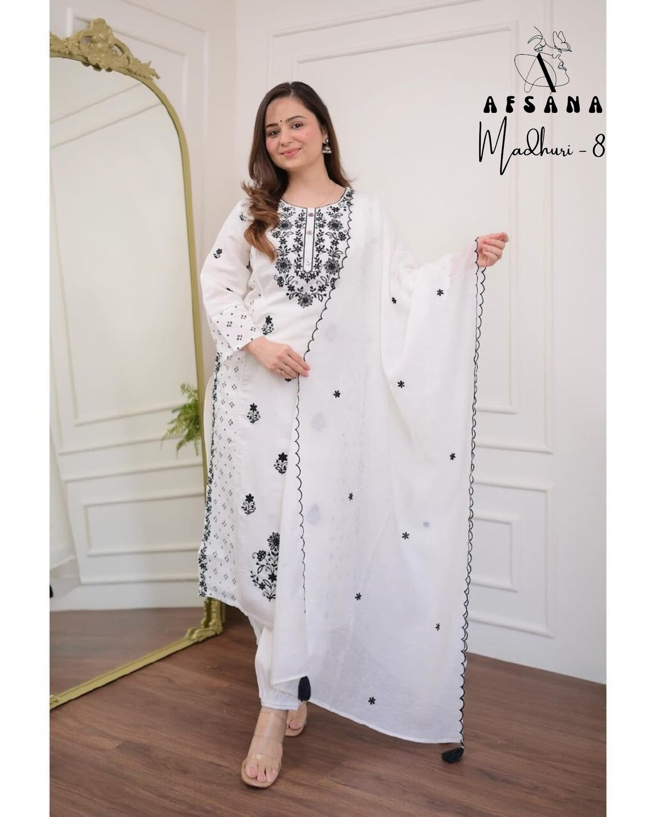 Madhuri 8 Afsana Cotton Afghani Readymade Suit Exporter India