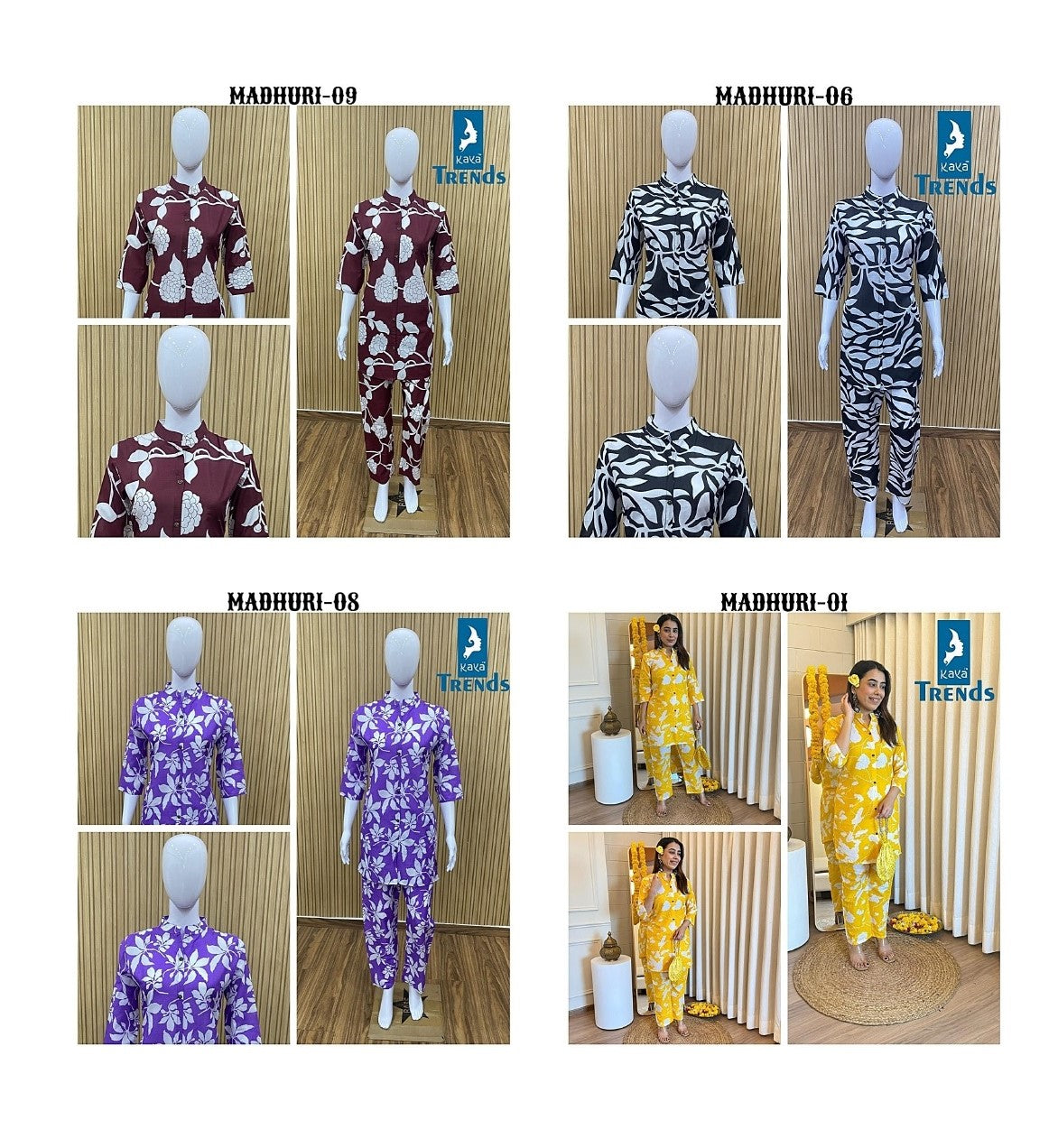 Madhuri Kaya Cotton Co Ord Set Exporter