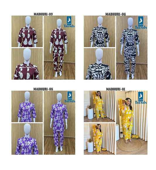 Madhuri Kaya Cotton Co Ord Set Exporter