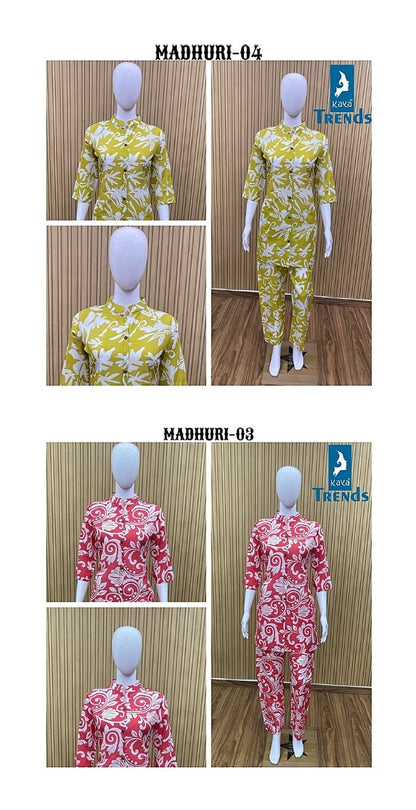 Madhuri Kaya Cotton Co Ord Set Exporter
