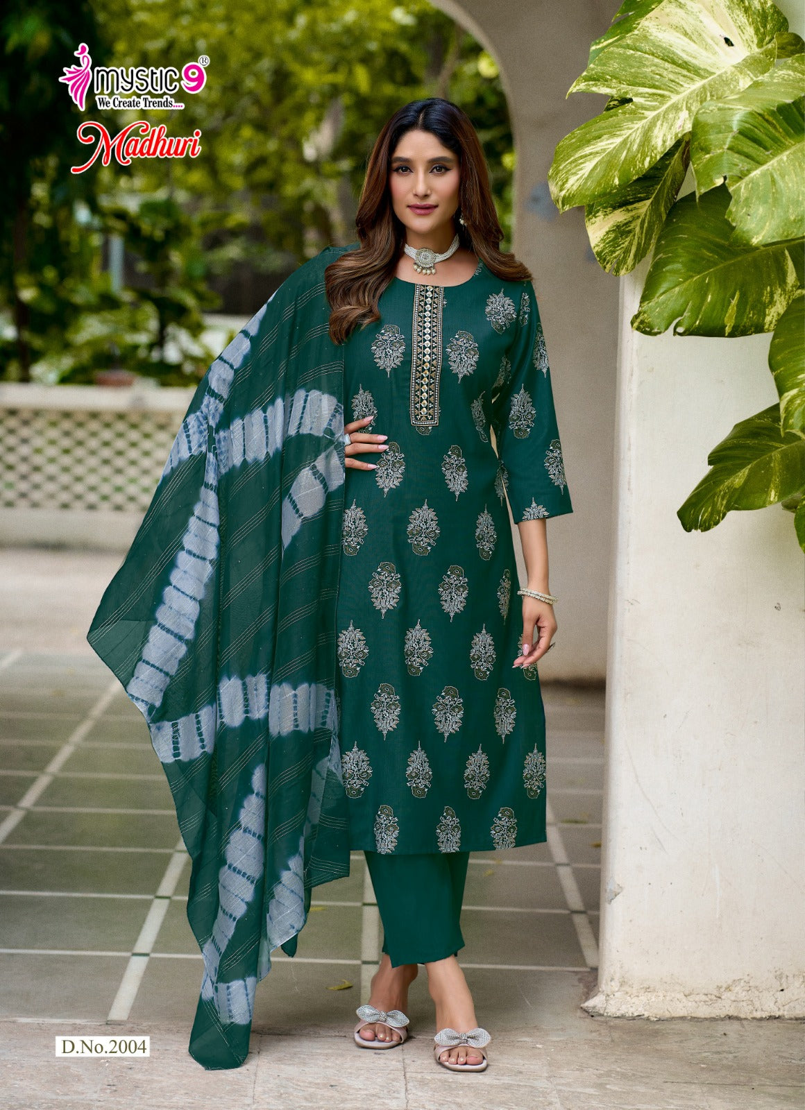 Madhuri Vol 2 Mystic 9 Vertican Readymade Pant Style Suits Wholesaler Gujarat