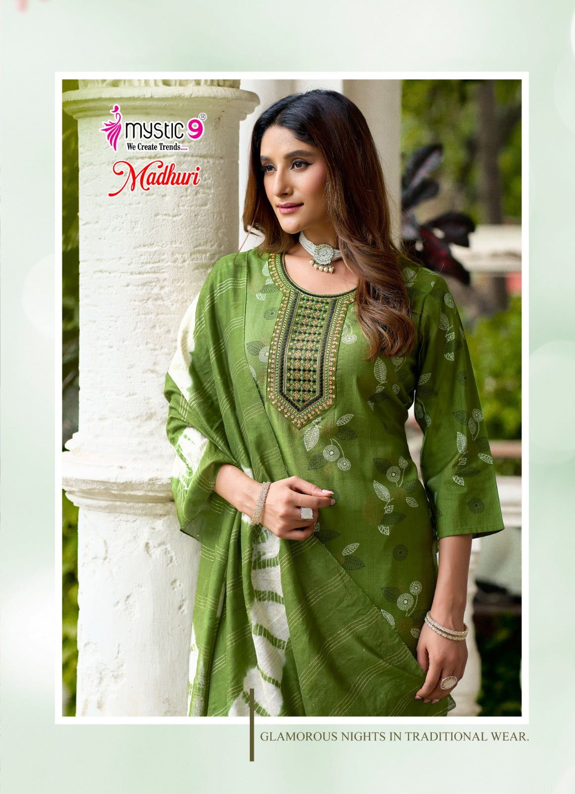 Madhuri Vol 2 Mystic 9 Vertican Readymade Pant Style Suits Wholesaler Gujarat