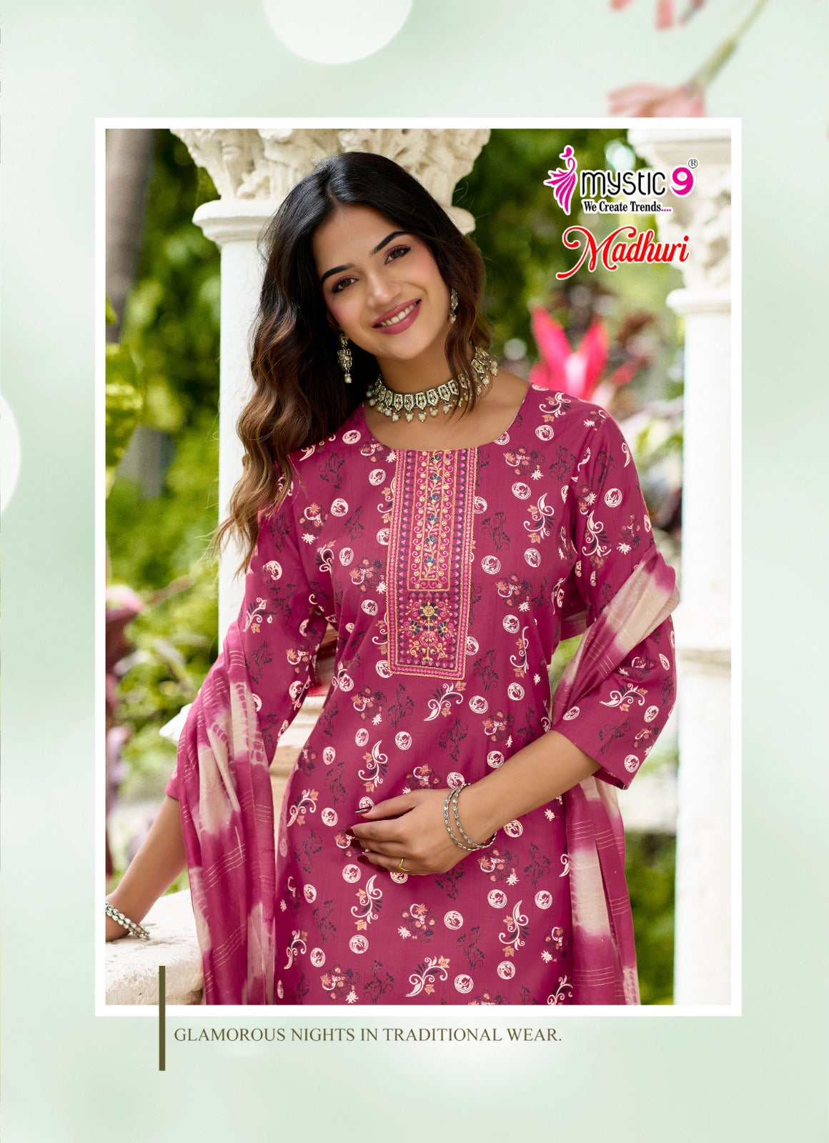 Madhuri Vol 2 Mystic 9 Vertican Readymade Pant Style Suits Wholesaler Gujarat