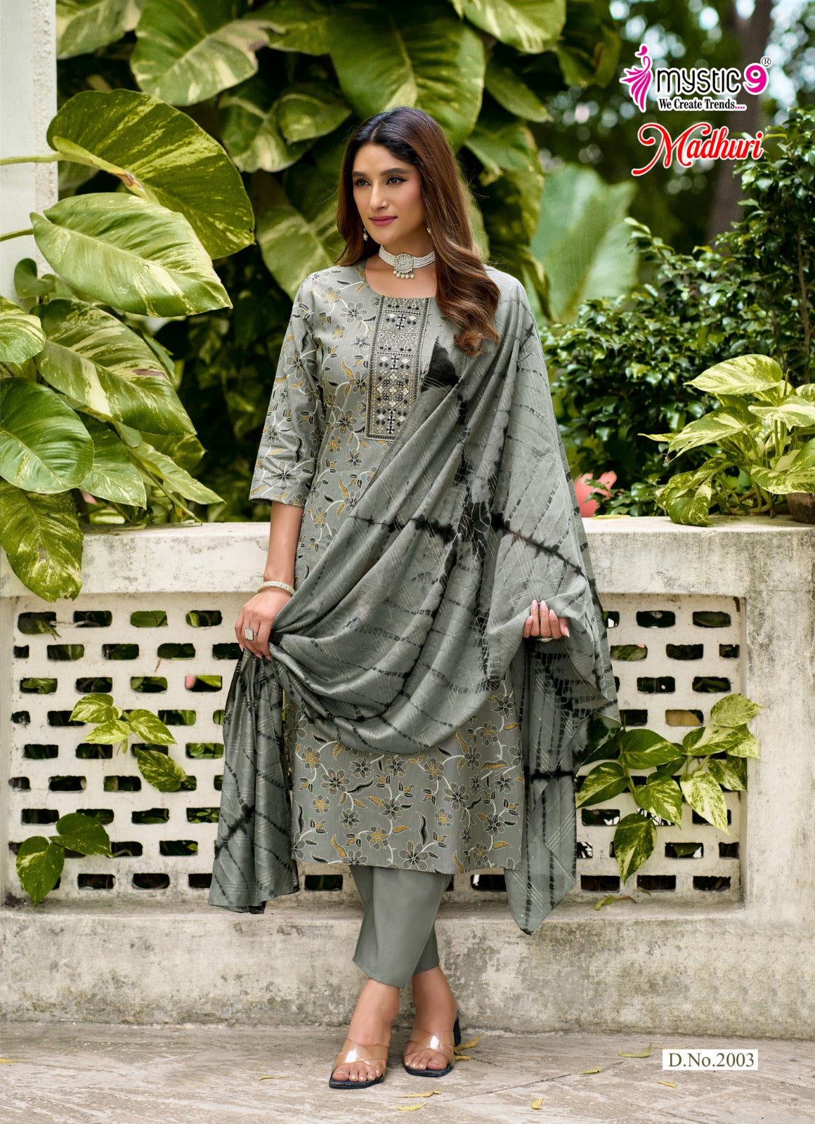 Madhuri Vol 2 Mystic 9 Vertican Readymade Pant Style Suits Wholesaler Gujarat