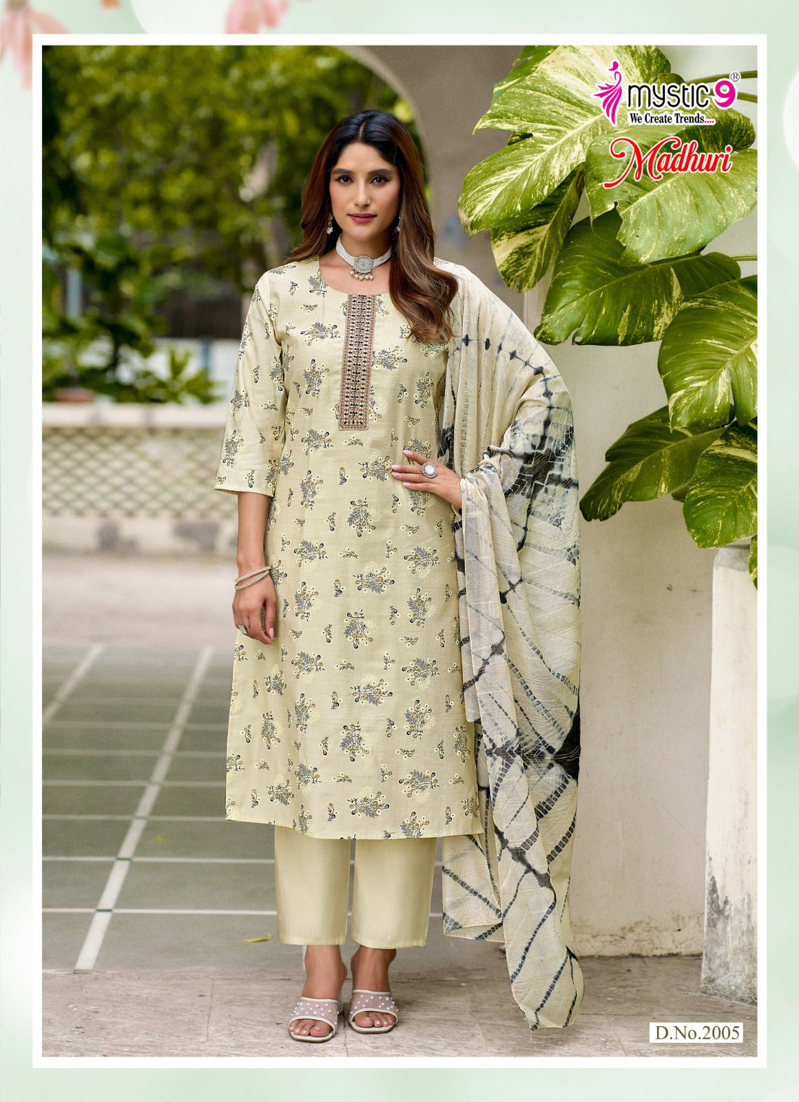 Madhuri Vol 2 Mystic 9 Vertican Readymade Pant Style Suits Wholesaler Gujarat