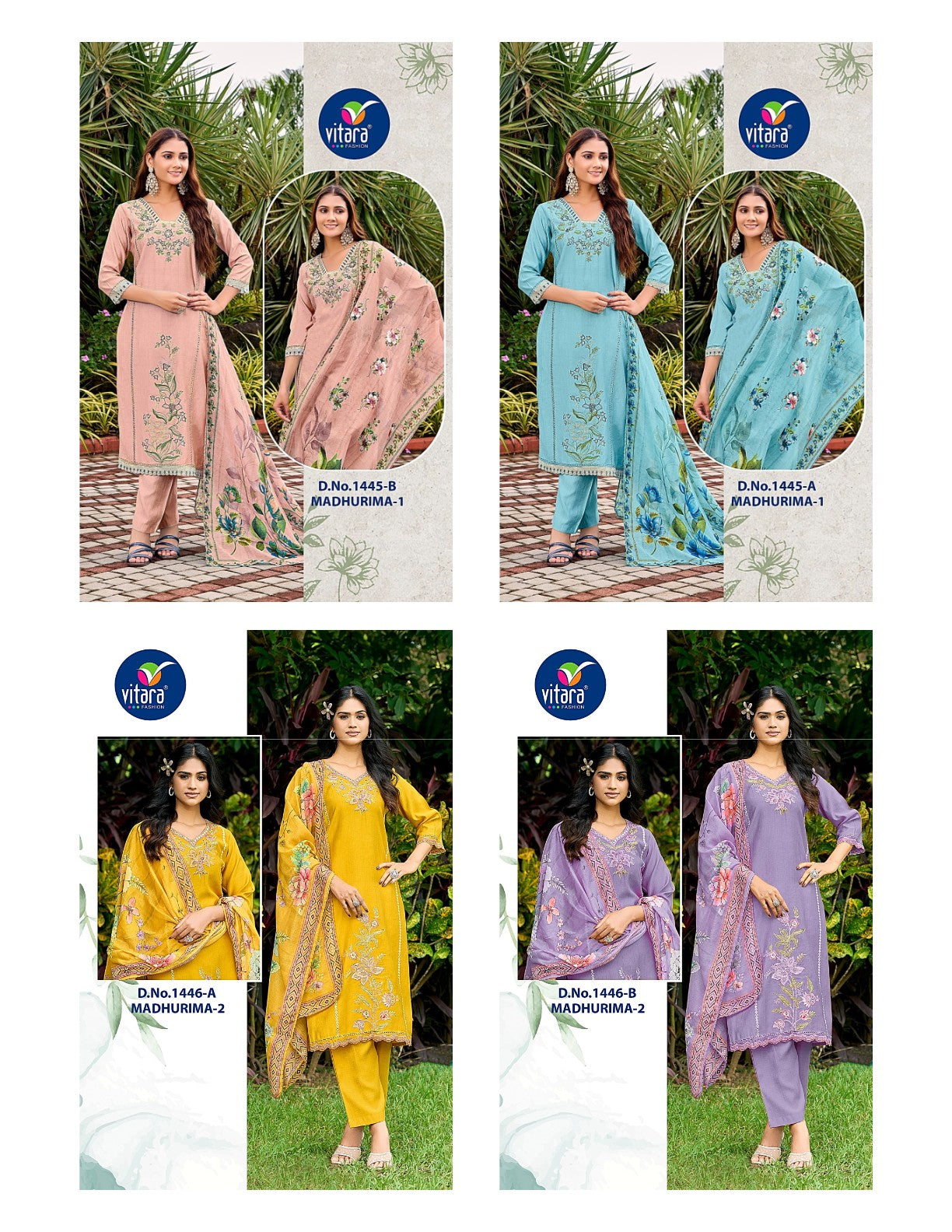 Madhurima 1-2 Vitara Vetican Silk Readymade Pant Style Suits Wholesale Price