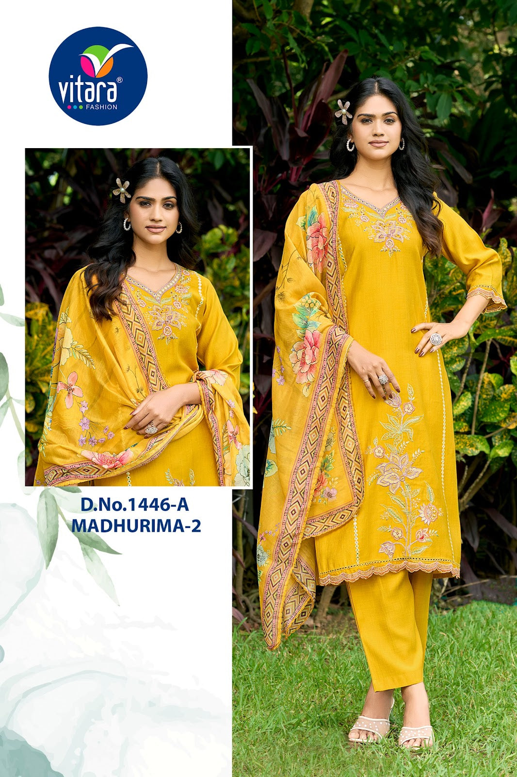 Madhurima 1-2 Vitara Vetican Silk Readymade Pant Style Suits Wholesale Price