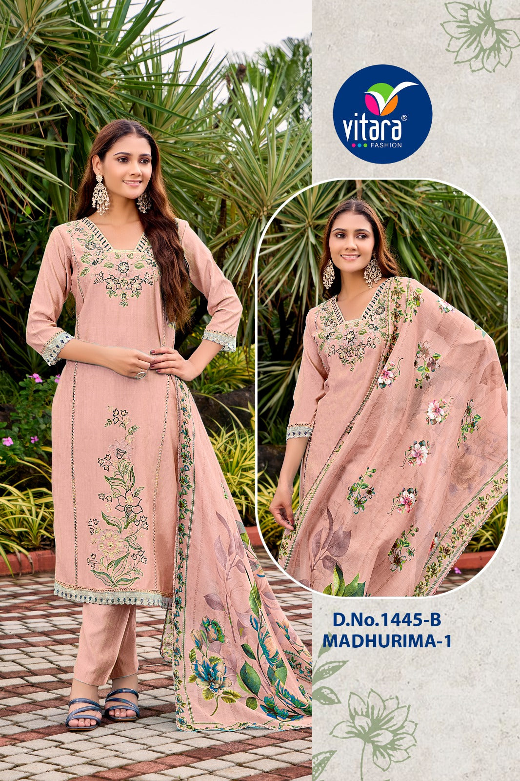 Madhurima 1-2 Vitara Vetican Silk Readymade Pant Style Suits Wholesale Price