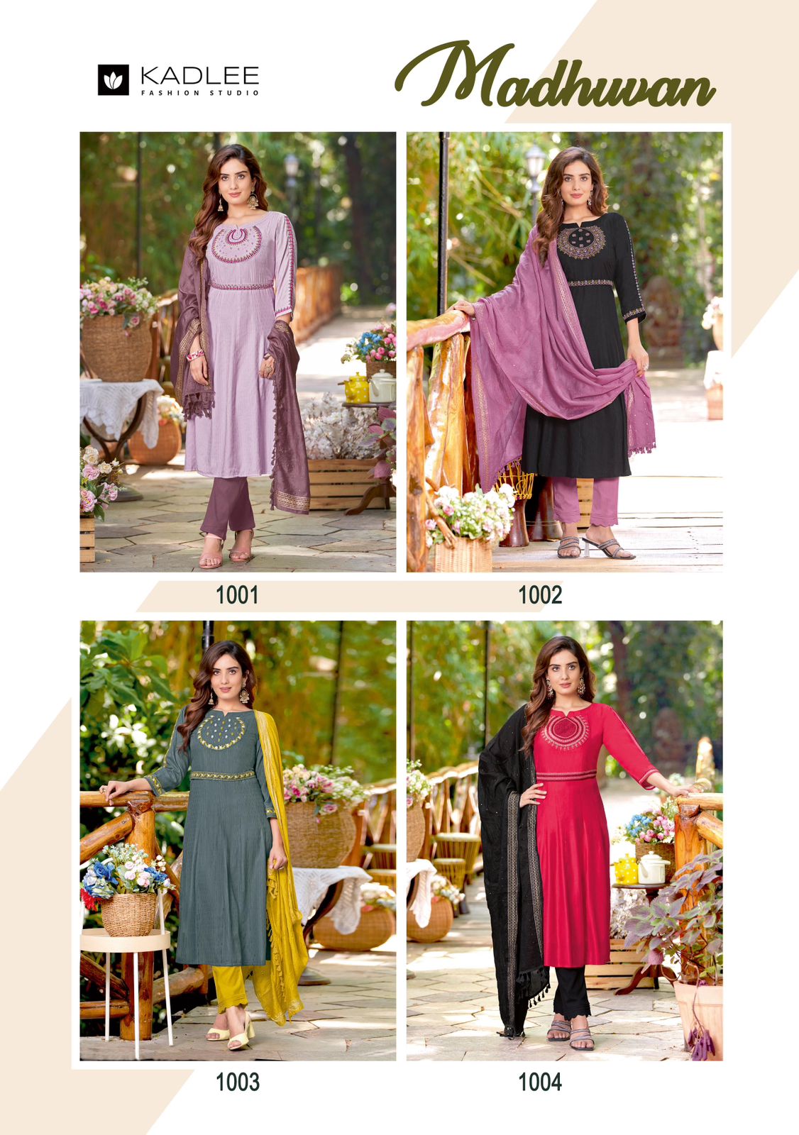 Madhuvan Kadlee Rayon Readymade Pant Style Suits