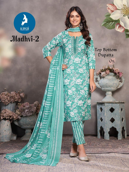 Madhvi 2 Kaya Readymade Cotton Pant Suits Supplier India