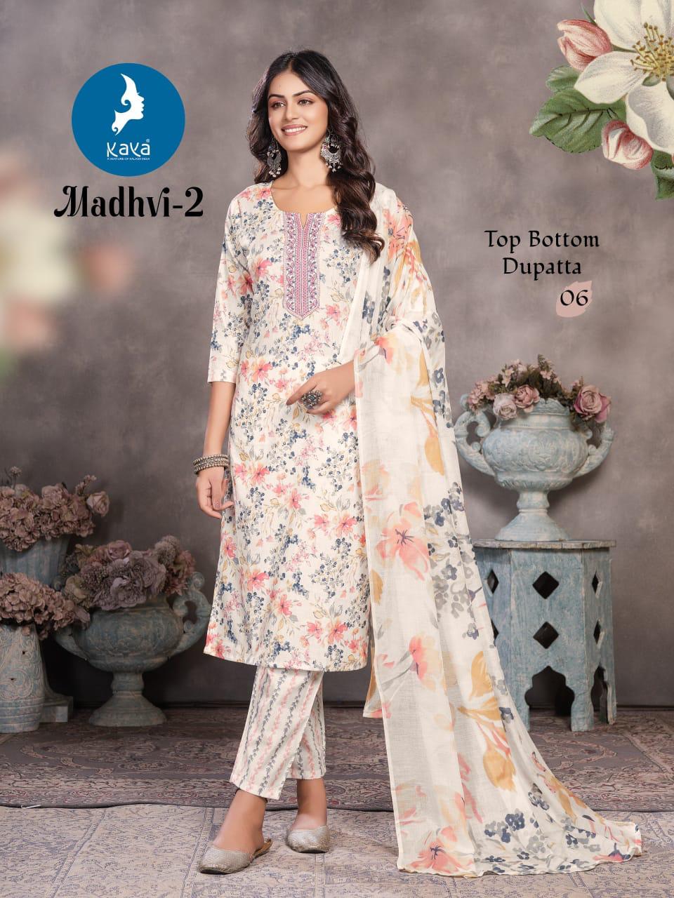 Madhvi 2 Kaya Readymade Cotton Pant Suits Supplier India