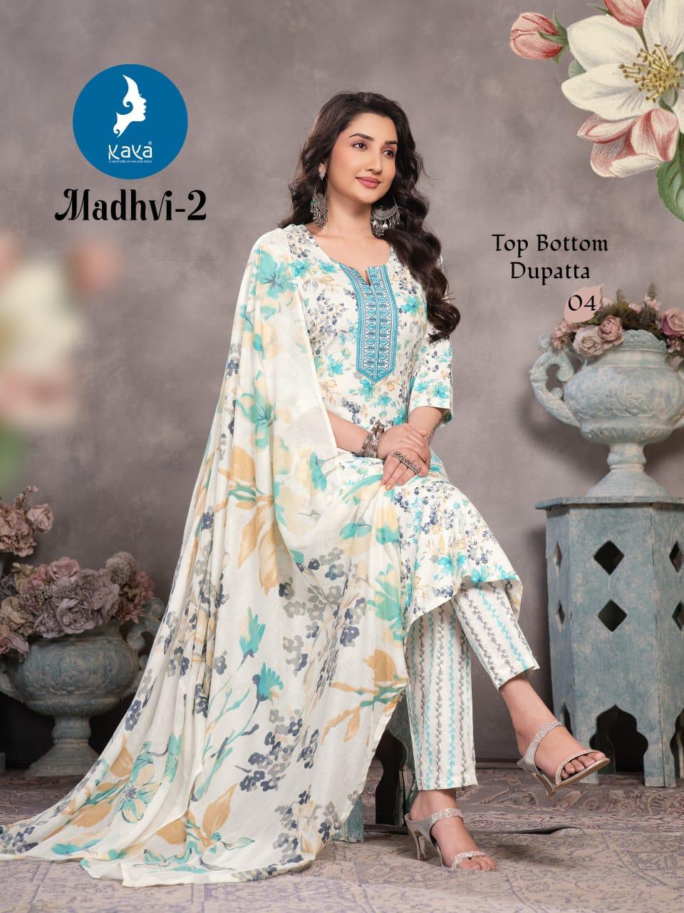 Madhvi 2 Kaya Readymade Cotton Pant Suits Supplier India