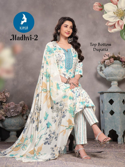 Madhvi 2 Kaya Readymade Cotton Pant Suits Supplier India