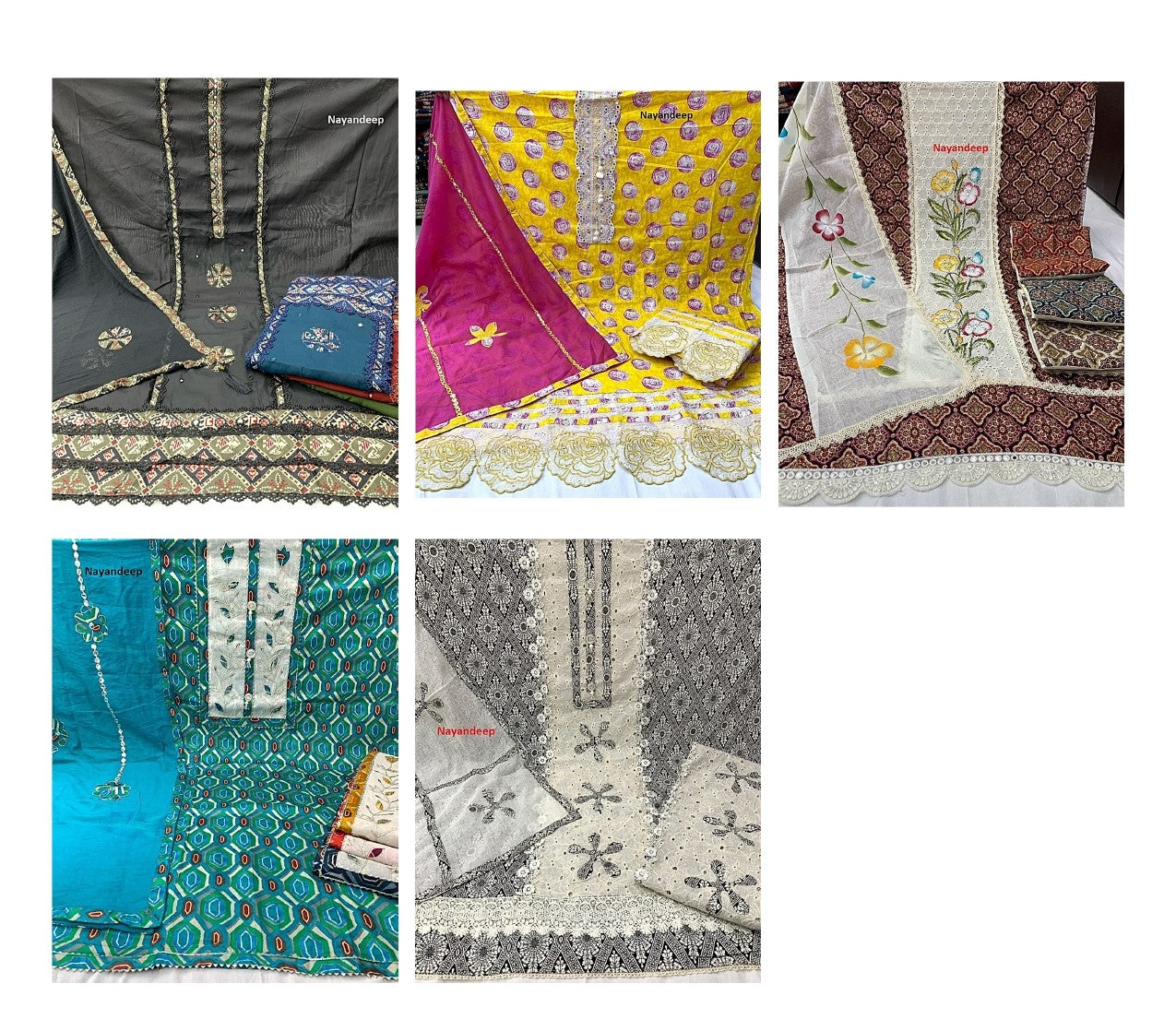 Madhvi Nayandeep Cotton Dress Material Exporter Gujarat