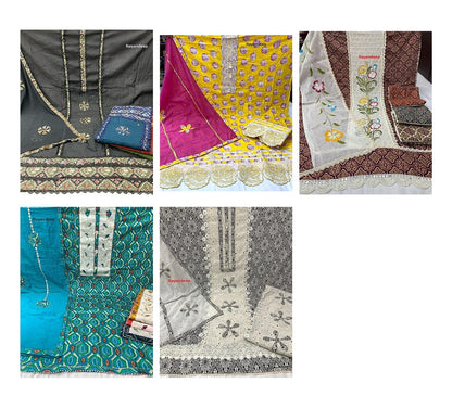Madhvi Nayandeep Cotton Dress Material Exporter Gujarat