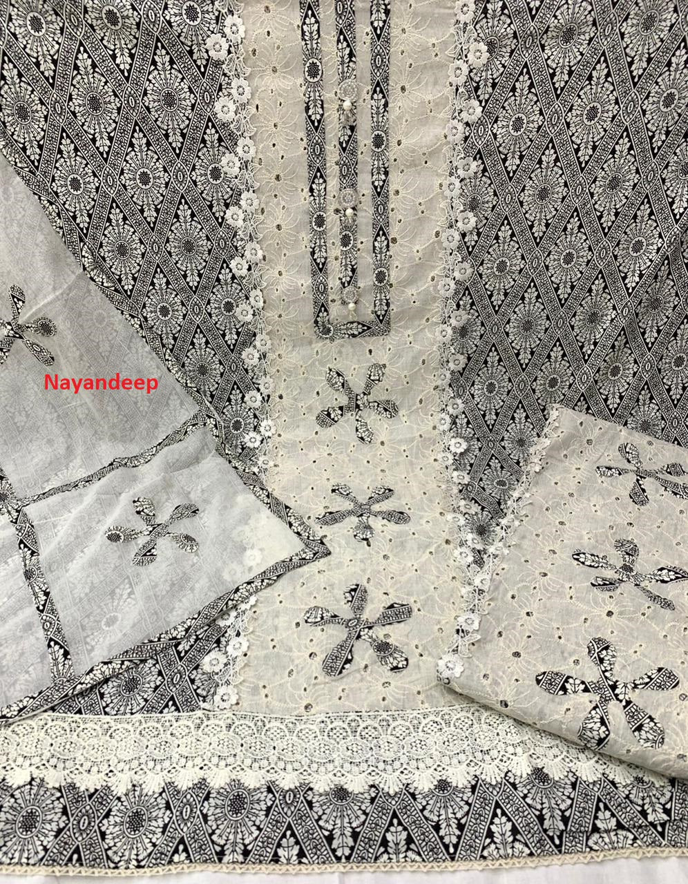 Madhvi Nayandeep Cotton Dress Material Exporter Gujarat