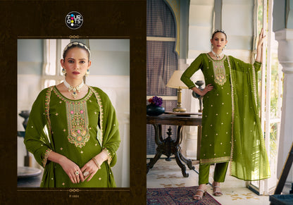 Madiha Four Dots Crush Pant Style Suits Supplier Ahmedabad