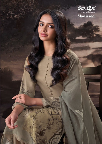 Madisson Omtex Muslin Silk Pant Style Suits Exporter Gujarat