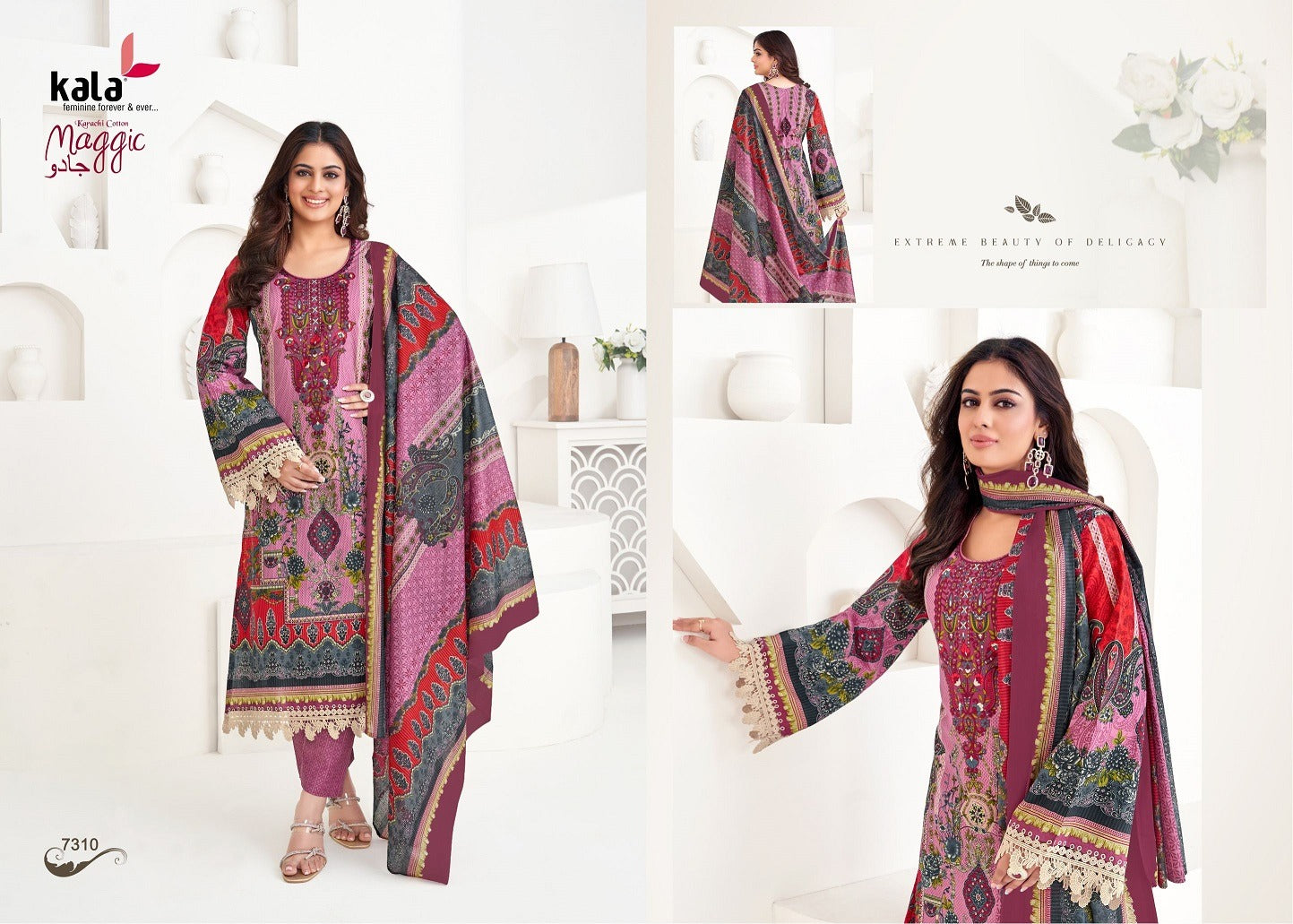 Maggic Vol 22 Kala Cotton Karachi Salwar Suits Exporter India