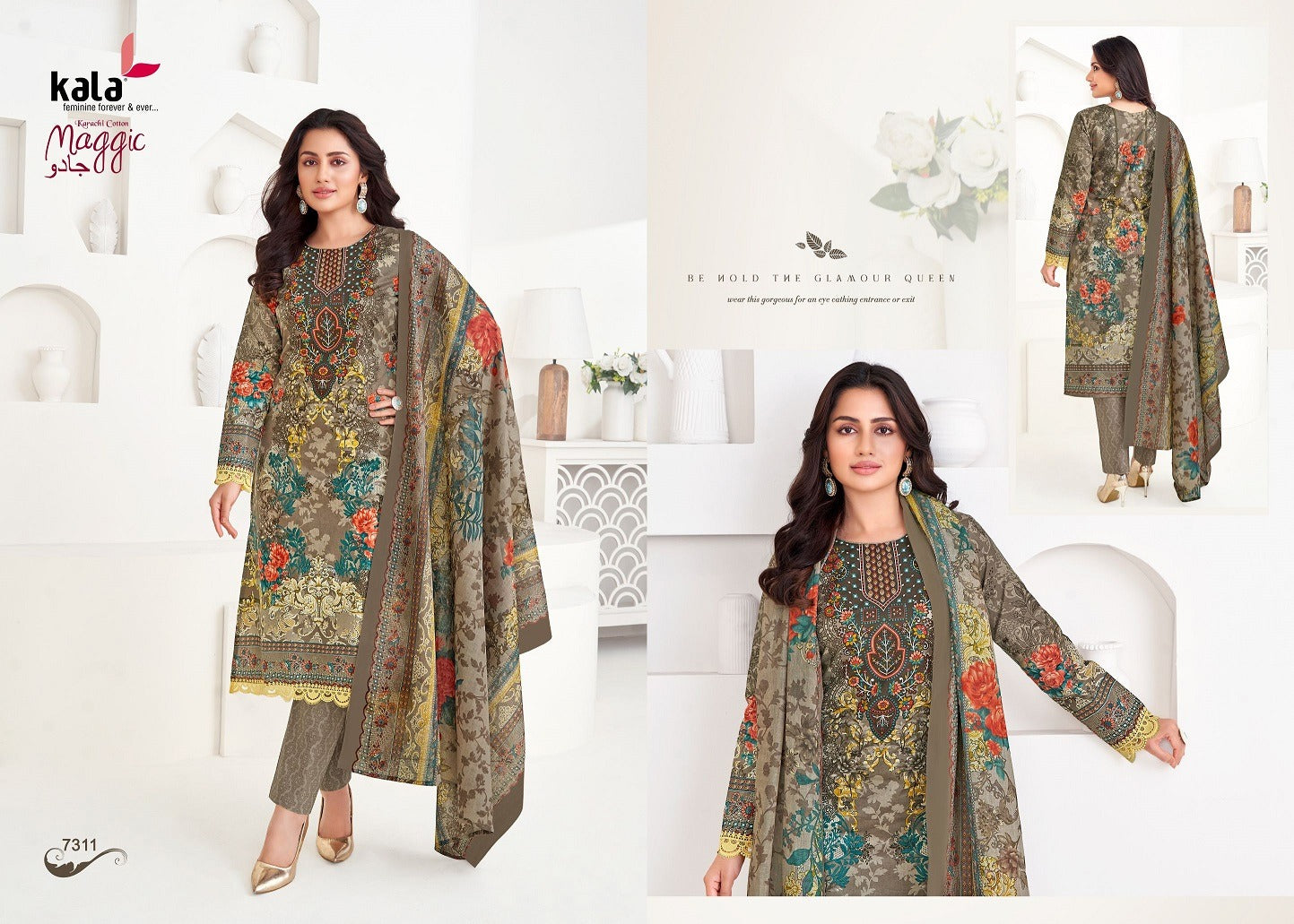 Maggic Vol 22 Kala Cotton Karachi Salwar Suits Exporter India