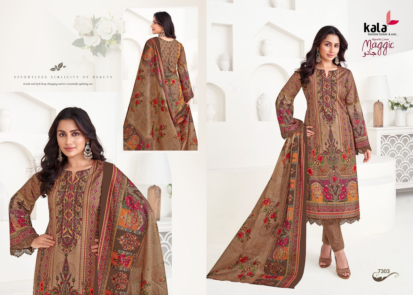 Maggic Vol 22 Kala Cotton Karachi Salwar Suits Exporter India