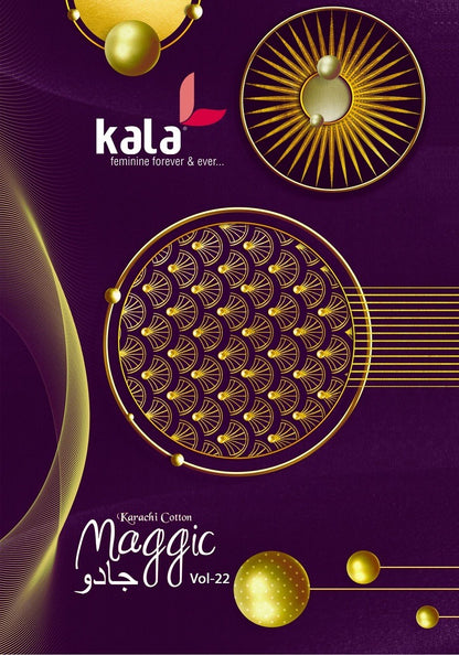 Maggic Vol 22 Kala Cotton Karachi Salwar Suits Exporter India