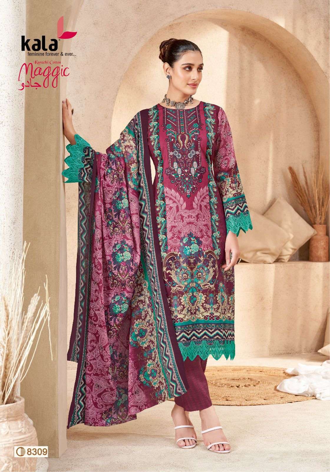 Maggic Vol 23 Kala Cotton Karachi Readymade Suits Wholesale Price
