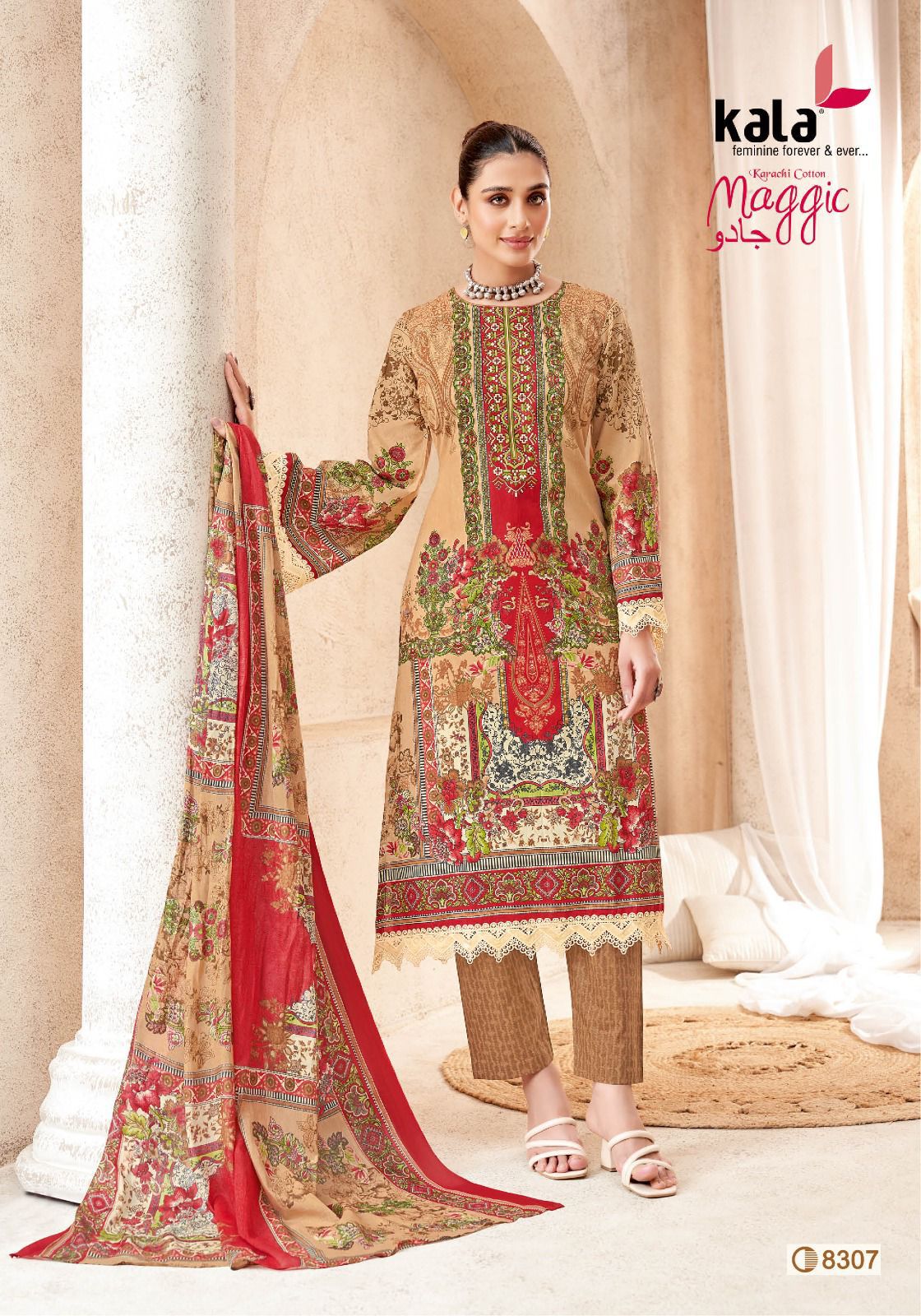Maggic Vol 23 Kala Cotton Karachi Salwar Suits Supplier